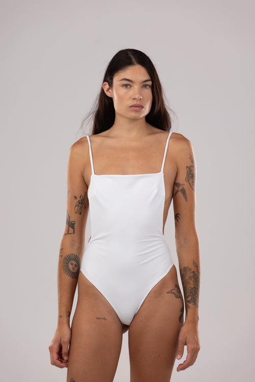 Bañador de una pieza - Blanco