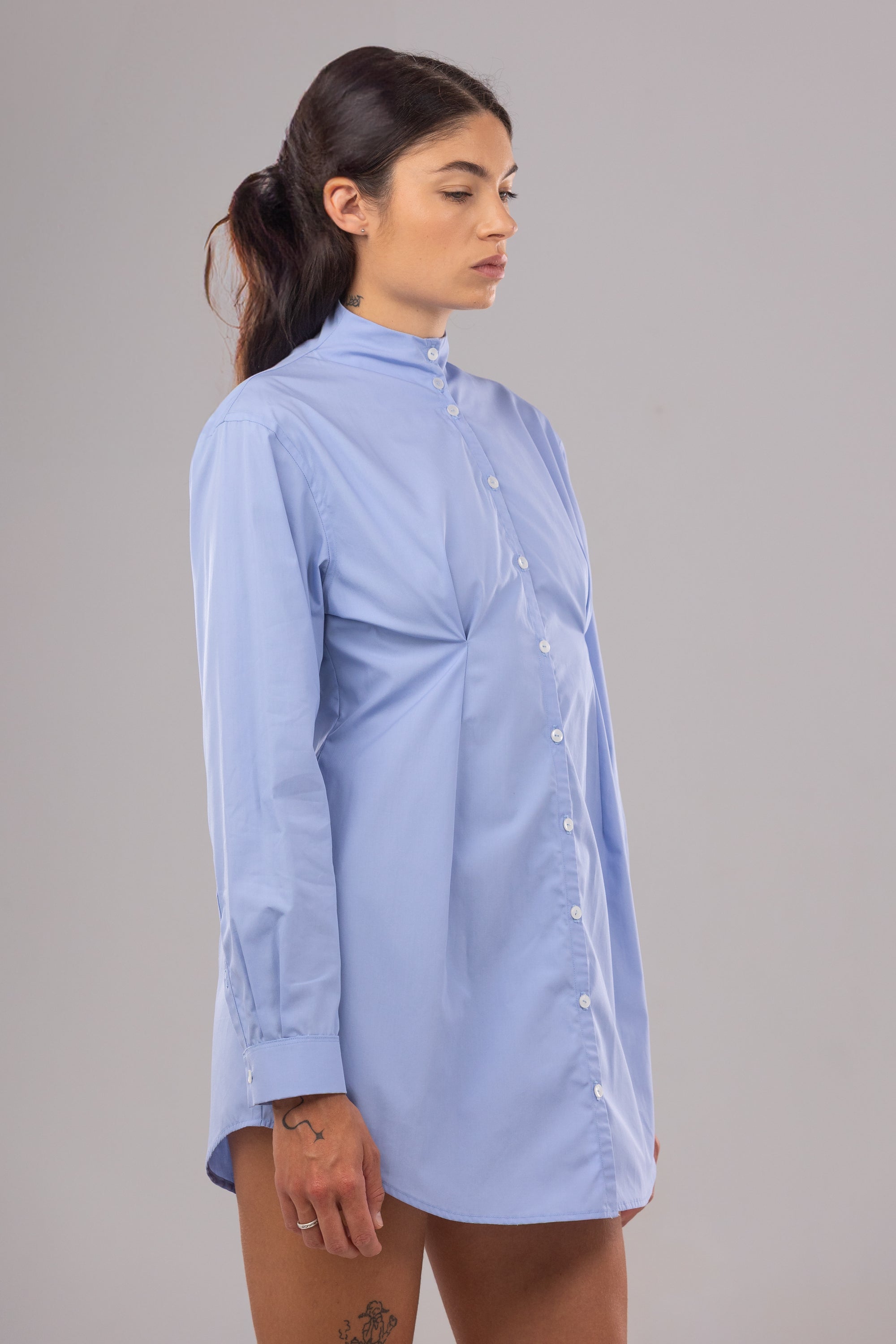 Vestido Camisero Manga Larga